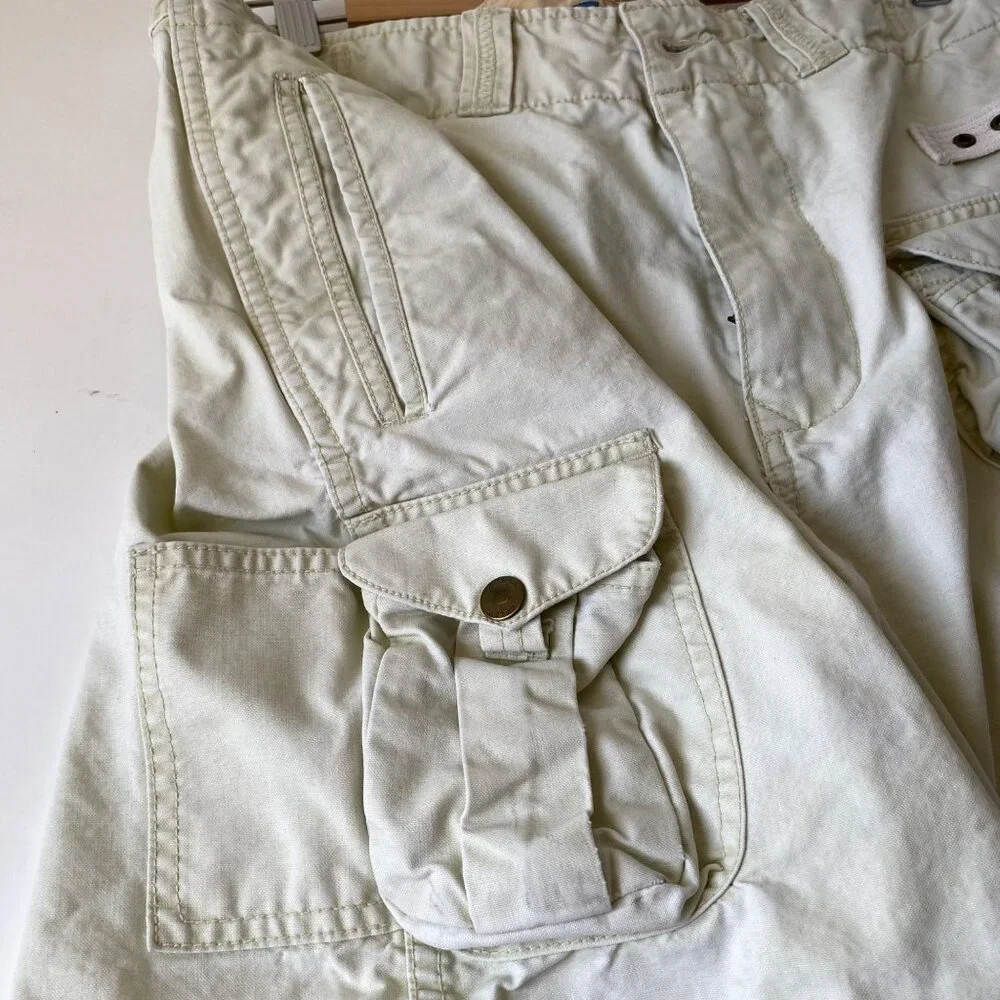 Top-Sider off white cargo shorts multi pockets outdoors vintage‎ men 36